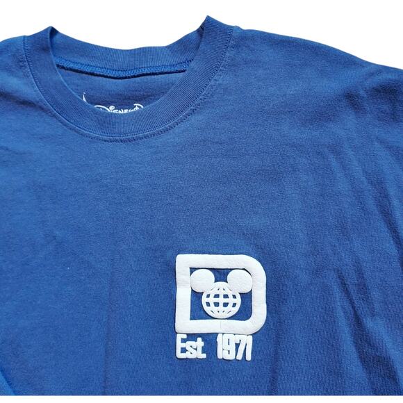 Disney Parks Spirit Jersey Walt Disney World Spell Out Blue Gray Pullover Sz S - Picture 4 of 9